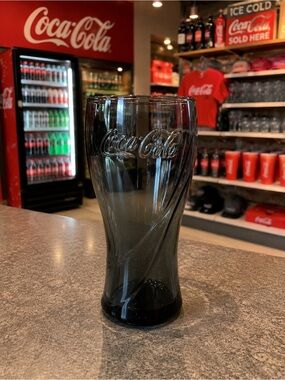 Coca Cola Charcoal Glass